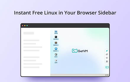 GetVM: Instant Free Linux and IDE Sidebar small promo image