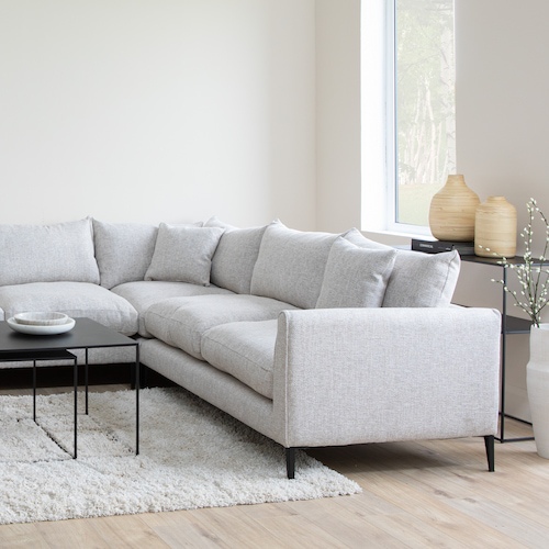 Hunter corner cream sofa from EZ Living Furniture.