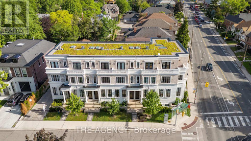 Modern building facade green roof in this luxury property for sale in Toronto ($1,367,081)