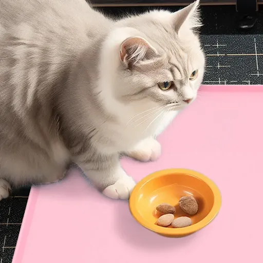 Silicone Waterproof Pet Mat for Dog Cat Pet Food Pad Pet Bowl Drinking Mat Dog Feeding Placemat Portable Outdoor Feeding