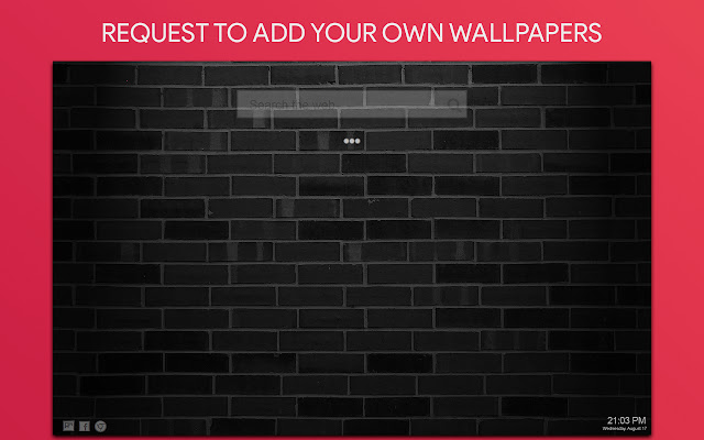 Grey Brick Wallpaper HD Custom New Tab