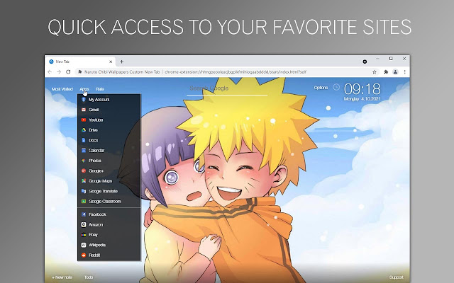 Naruto Chibi Wallpapers Custom New Tab