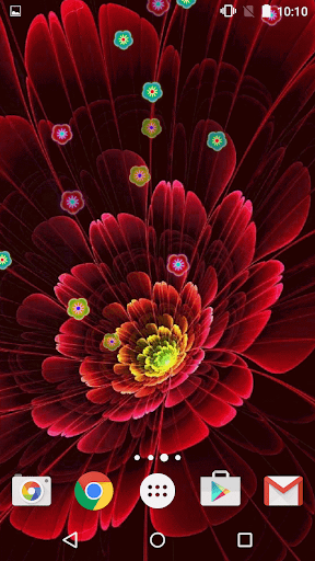 Neon Flowers Live Wallpaper