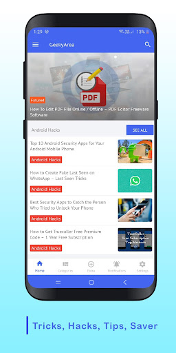 GeekyArea - Mobile Tricks, Hacks  Status Saver