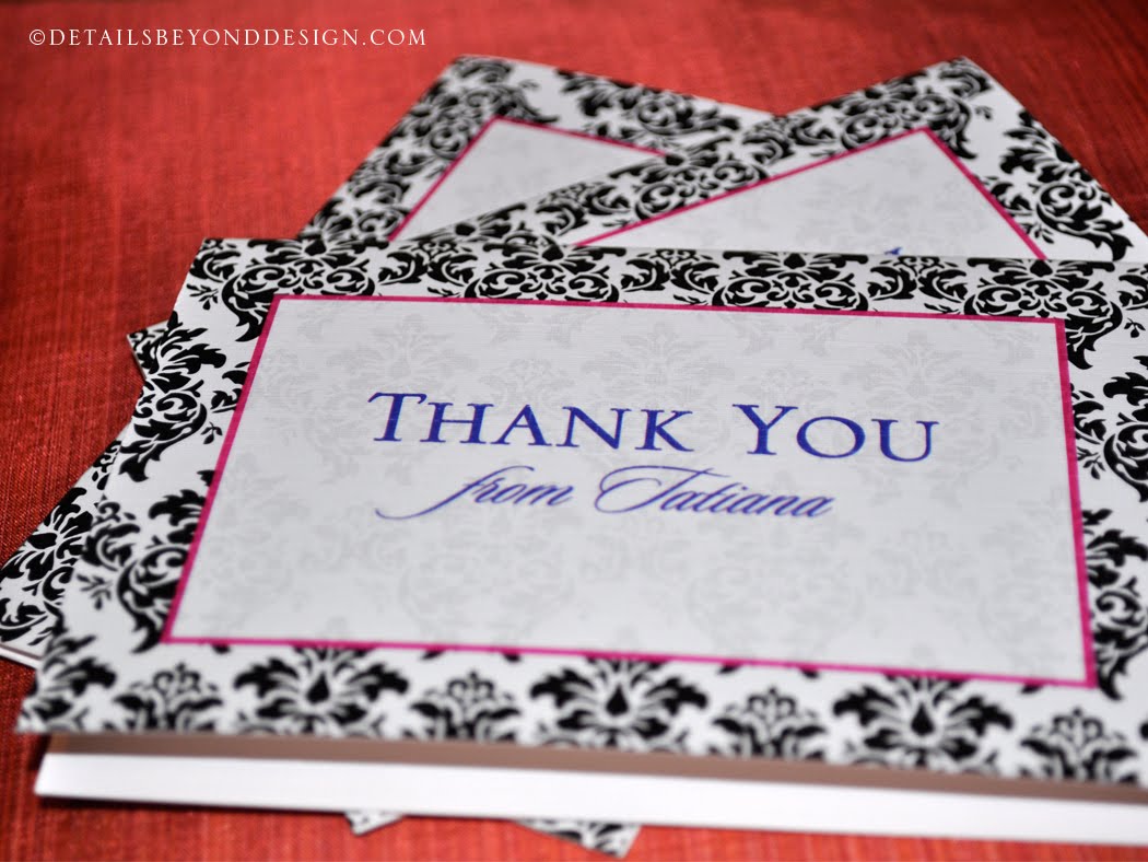 damask wedding invitations