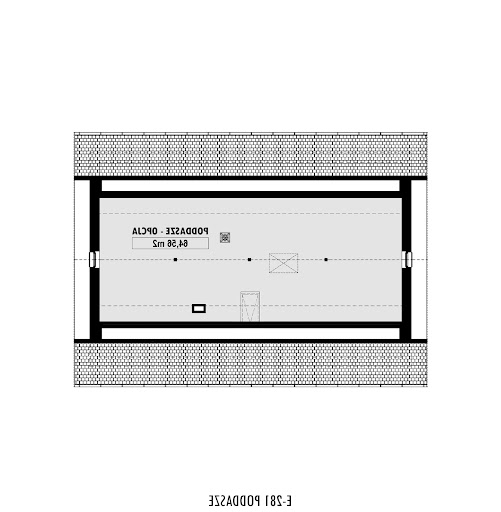 E-281 - Rzut poddasza do adaptacji