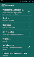 Mzdový kalkulátor Screenshot