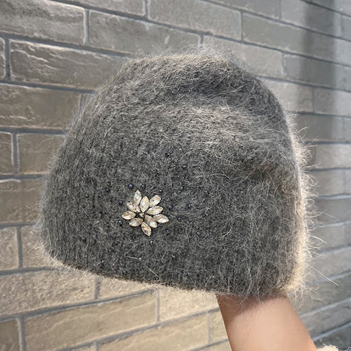 Title 9, Womens Rabbit Hair Knitted Hat Thickened Warm ...