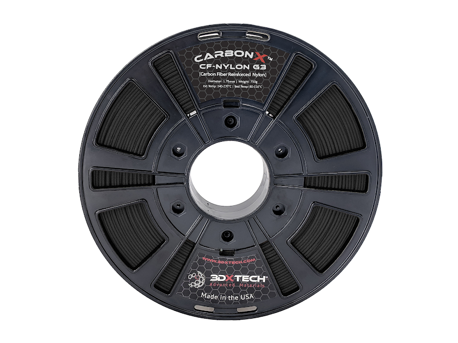 3DXTech CarbonX Carbon Fiber NYLON Filament - 1.75mm (0.75kg)