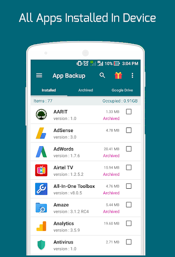 Easy Backup Restore - Apps Backup