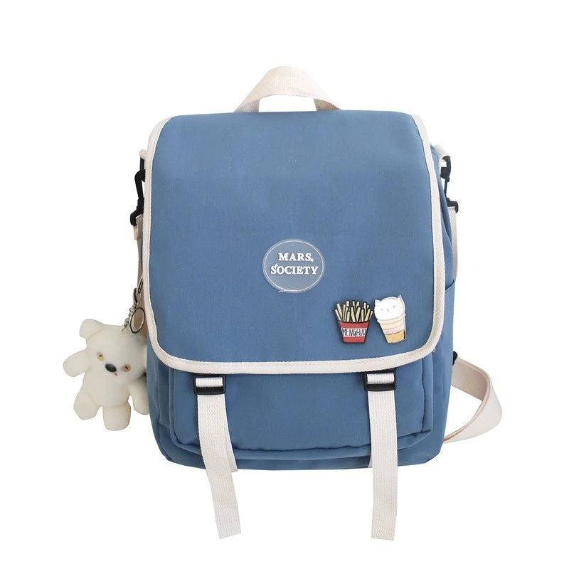 Sac bandoulière vintage en nylon Sen Series pour filles, sac messager collège, léger et durable, idéal pour l'école et les activités quotidiennes.