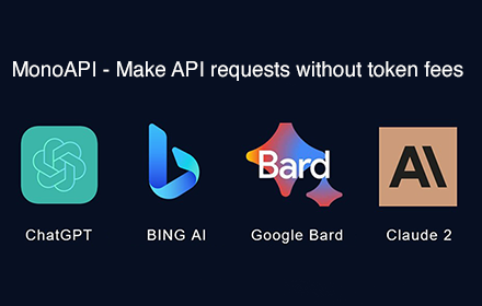 Mono API: ChatGPT API without token fees small promo image