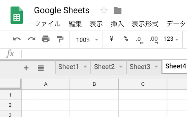 Google Sheets Tabs on Top chrome extension