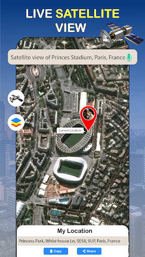 Screenshot Live Satellite View: GPS Maps