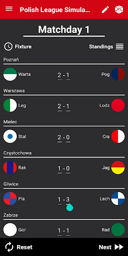 Screenshot Polish League Simulator 23/24