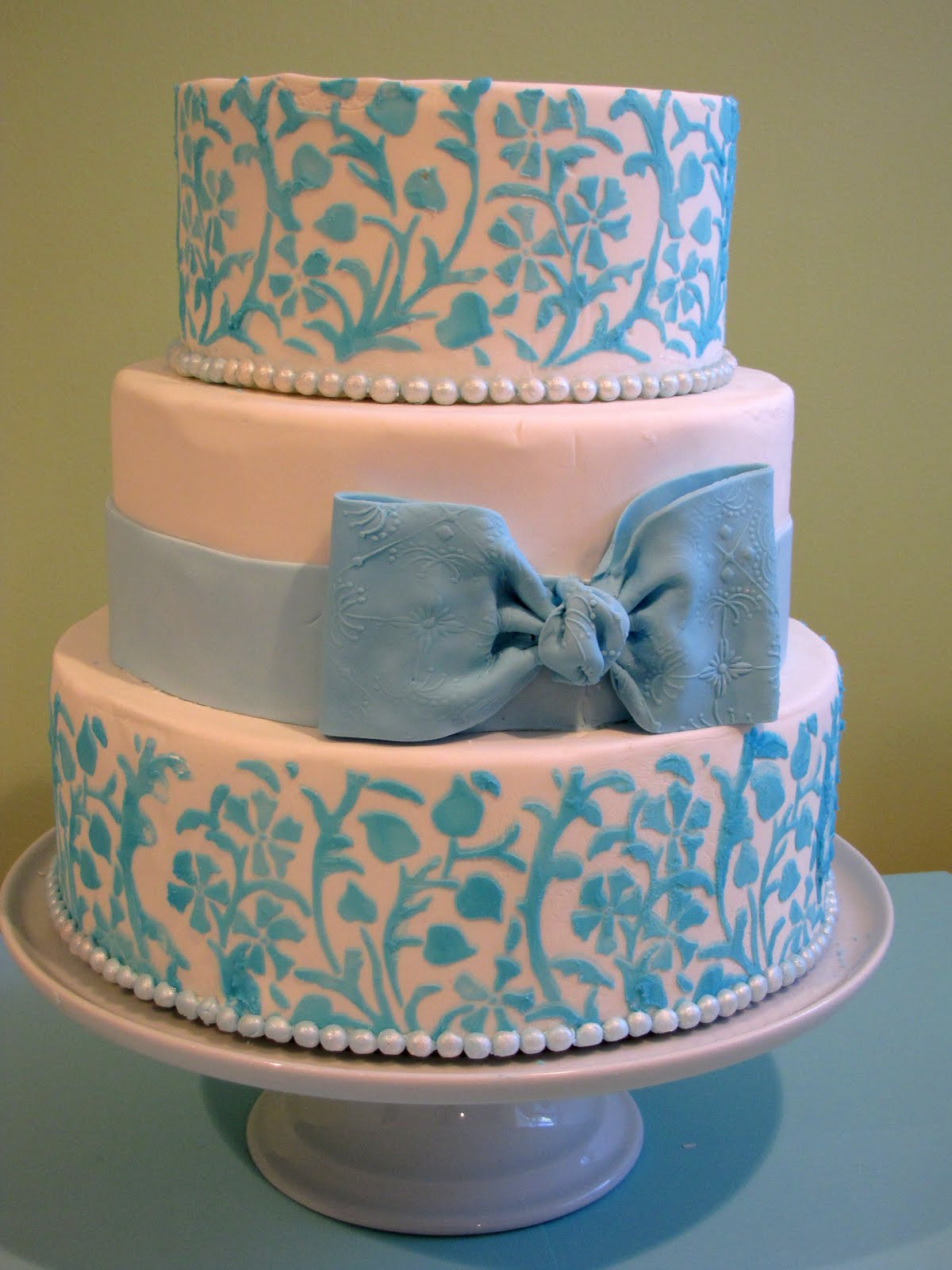 Blue Wedding Cake