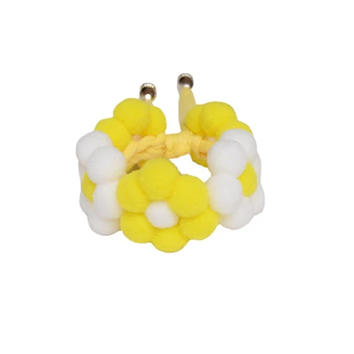 Cute Cat Collars Hand Woven Macarons Flower Pet Bib Flower Collar Dog Photo Pet Collar Decoration Neck Pet Accessories