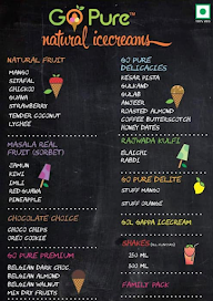 Go Pure Natural Icecreams menu 1