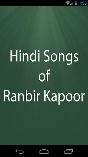 Hindi Songs of Ranbir Kapoor