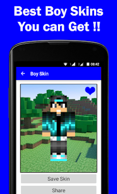 HD Boy Skins for Minecraft PEのおすすめ画像1