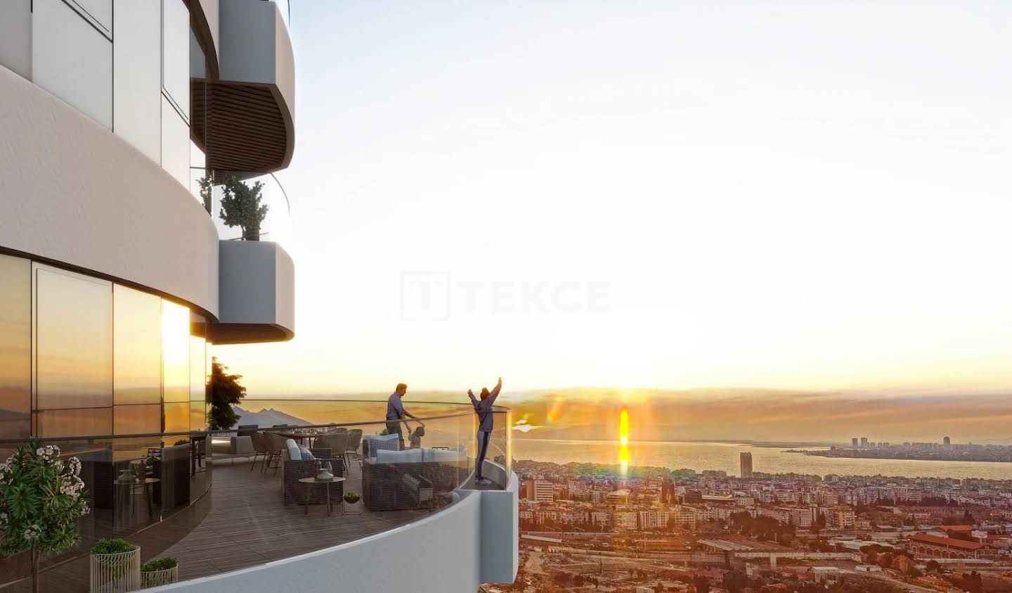 Appartement avec terrasse et piscine Konak