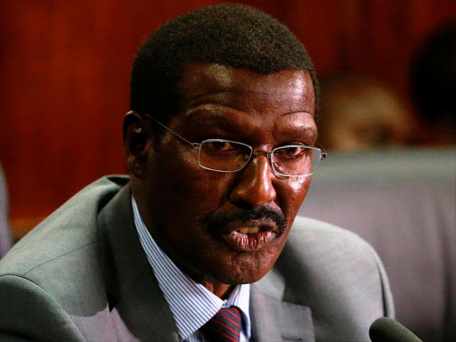 Ex-Kenya Power CEO Ben Chumo when he appeared before the House Committee on Finance and National Planning for SRC chair vetting on Monday, July 23, 2018. /JACK OWUOR