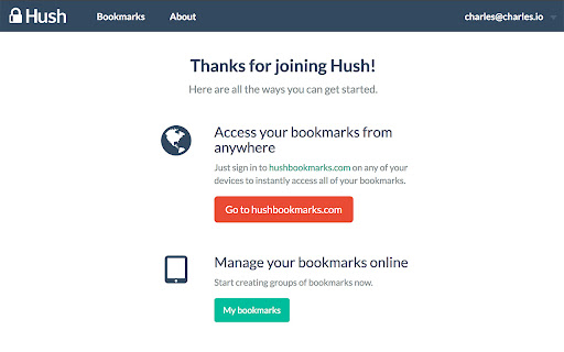 Hush - private bookmarking