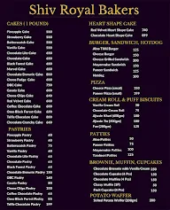 Shiv Royal Bakers menu 2