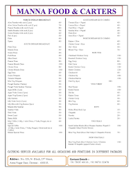 Manna Foods menu 2