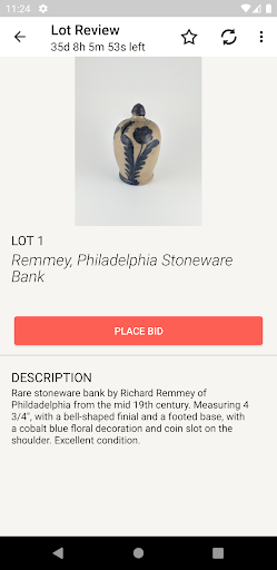 Screenshot Brooks Auction