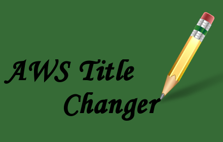 AWS Title Changer small promo image