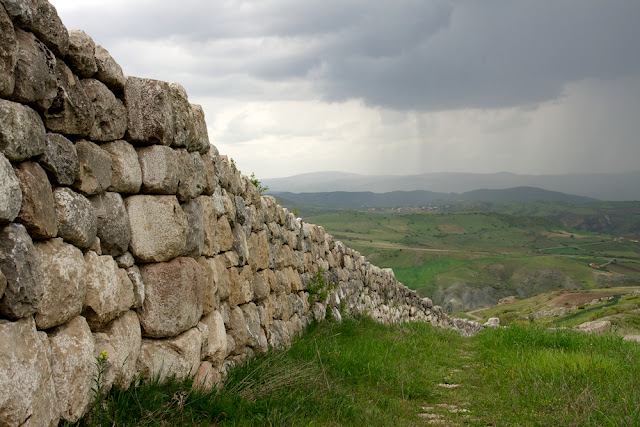 Rain over Hittusan ruins