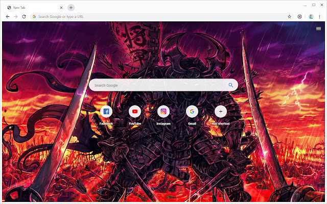 Samurai Fantasy Warrior خلفيات علامة تبويب جديدة