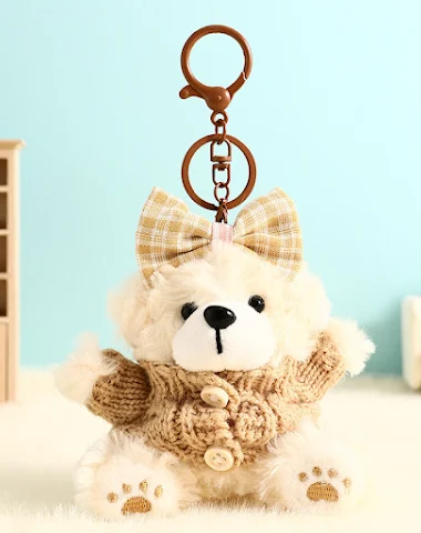 Moda Peluş Ayı Bebek Anahtarlık Kol - 1