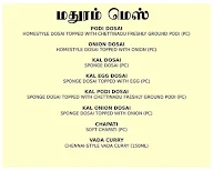 Madhuram Mess menu 2