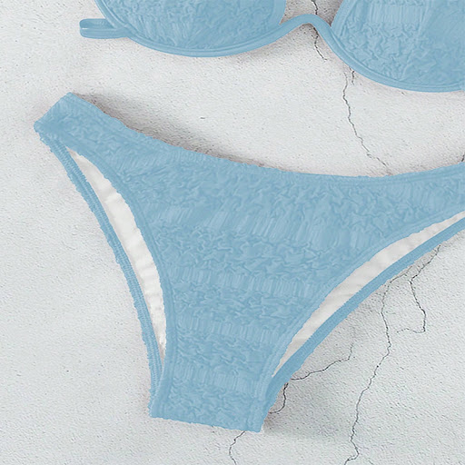 Title 4, Womens Halter Lace-up Bikini Split Swimsuit, p...