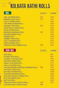 34 Chowringhee Lane menu 1