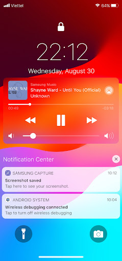 Screenshot iOS 17 Lock Screen