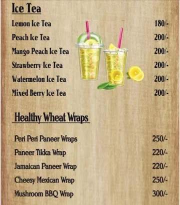 Grace Cafe menu 