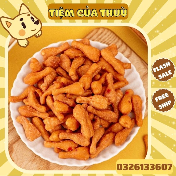 500G Đùi Gà Sấy Phô Mai, Bánh Quẩy Đùi Gà Phô Mai Giòn Tan Thơm Ngon Đậm Vị