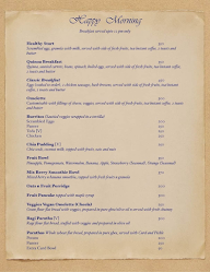 On The Rocks Agonda menu 1