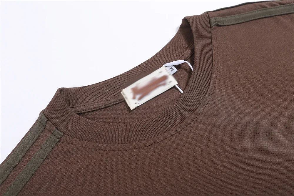Title 2, Heren T-shirt van katoen met mode-nummers print...