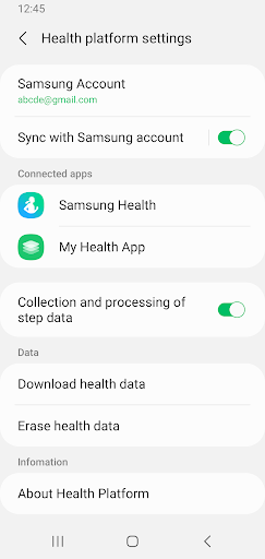 Screenshot Health Platform