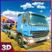 Offroad Police Truck Transport: Drive Simulator 3D  Icon