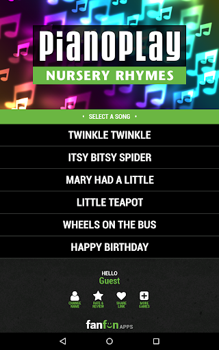 PianoPlay: NURSERY RHYMES