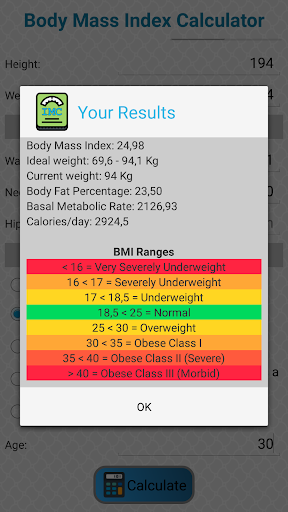 Body Mass Index Calculator