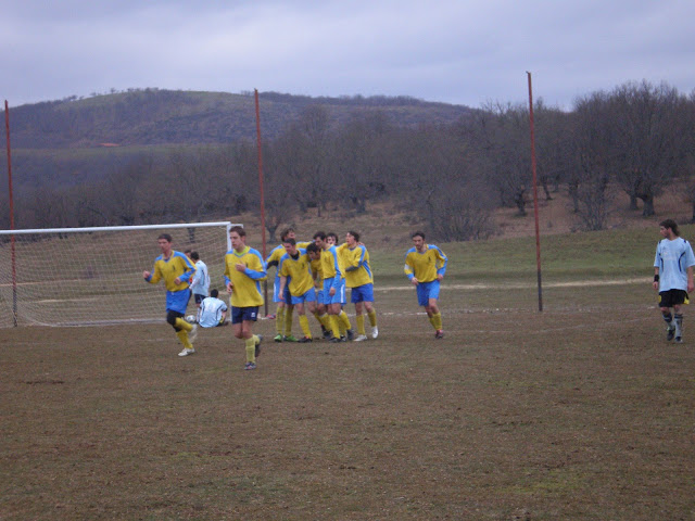 Celebrando el primer gol