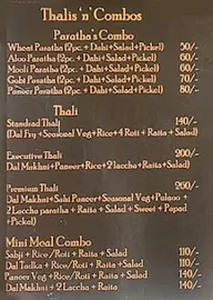 The Chowpatty menu 1