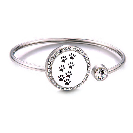 Title 5, Aromatherapy Stainless Steel Love Chain Bracele...
