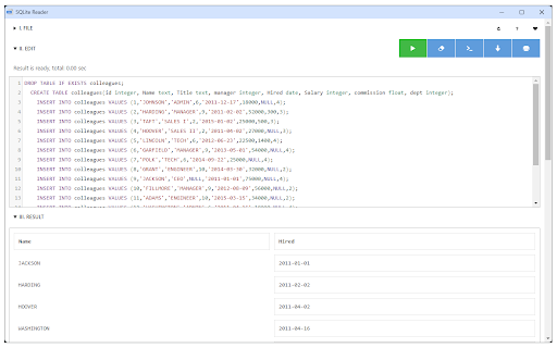 SQLite Reader